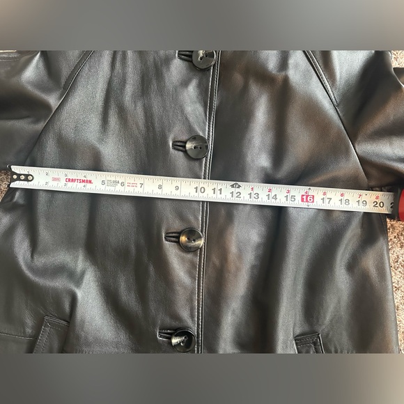 Worthington Lambskin leather jacket, size L, black - Picture 10 of 12